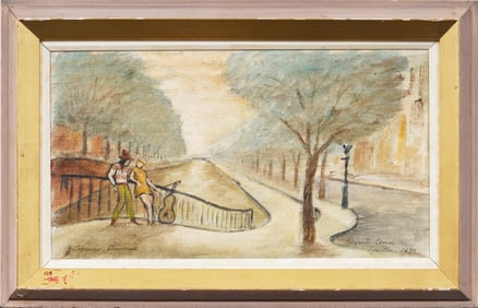 John George Spencer Churchill (1909 - 1992) English Modernist Landscape Framed Original Oil Painting