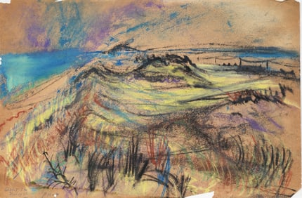 Shirley Long Island Modernist Landscape Drawing