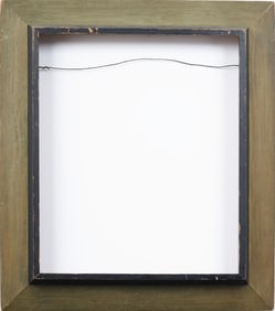 Antique American Modernist Flat Panel Painted Wooden Painting Frame Fits 23" x 20" Artwork