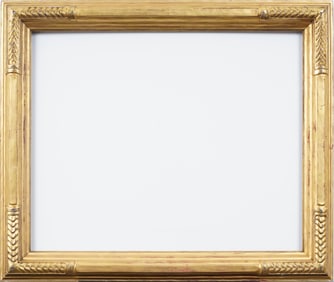 Antique American Impressionist Carved Gilt Wood Oil Painting Frame Fits 22" x 27" Artwork