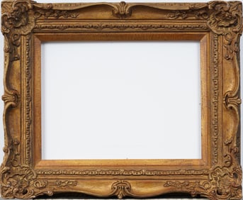 Antique American Ornate Gilt Wood Oil Painting Frame Fits 12" x 16" Artwork