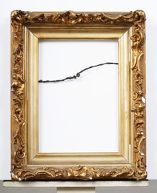 Antique American or European Gilt Wood Oil Painting Frame Fits 14" x 10" Artwork