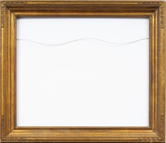 Antique American Impressionist Carved Gilt Wood Oil Painting Frame Fits 20" x 24" Artwork