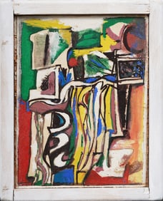 Jack Hammack 1969 Portland Modernist Vintage American Modernist Abstract Original Oil Painting