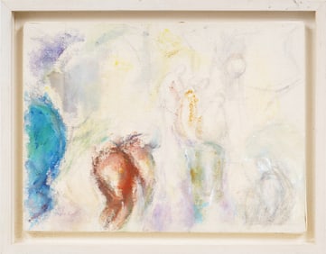 Vintage American Modernist Abstract Original Oil Painting