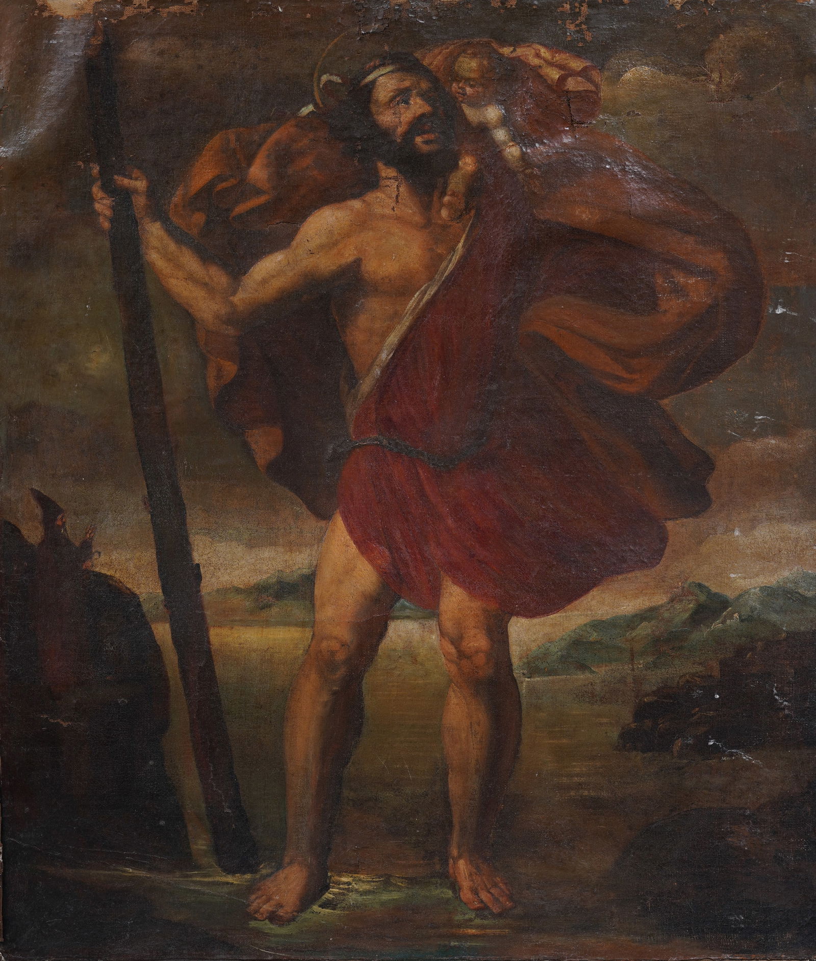 Antique European Old Master Portrait Large Important Original Oil Painting (1 of 8)