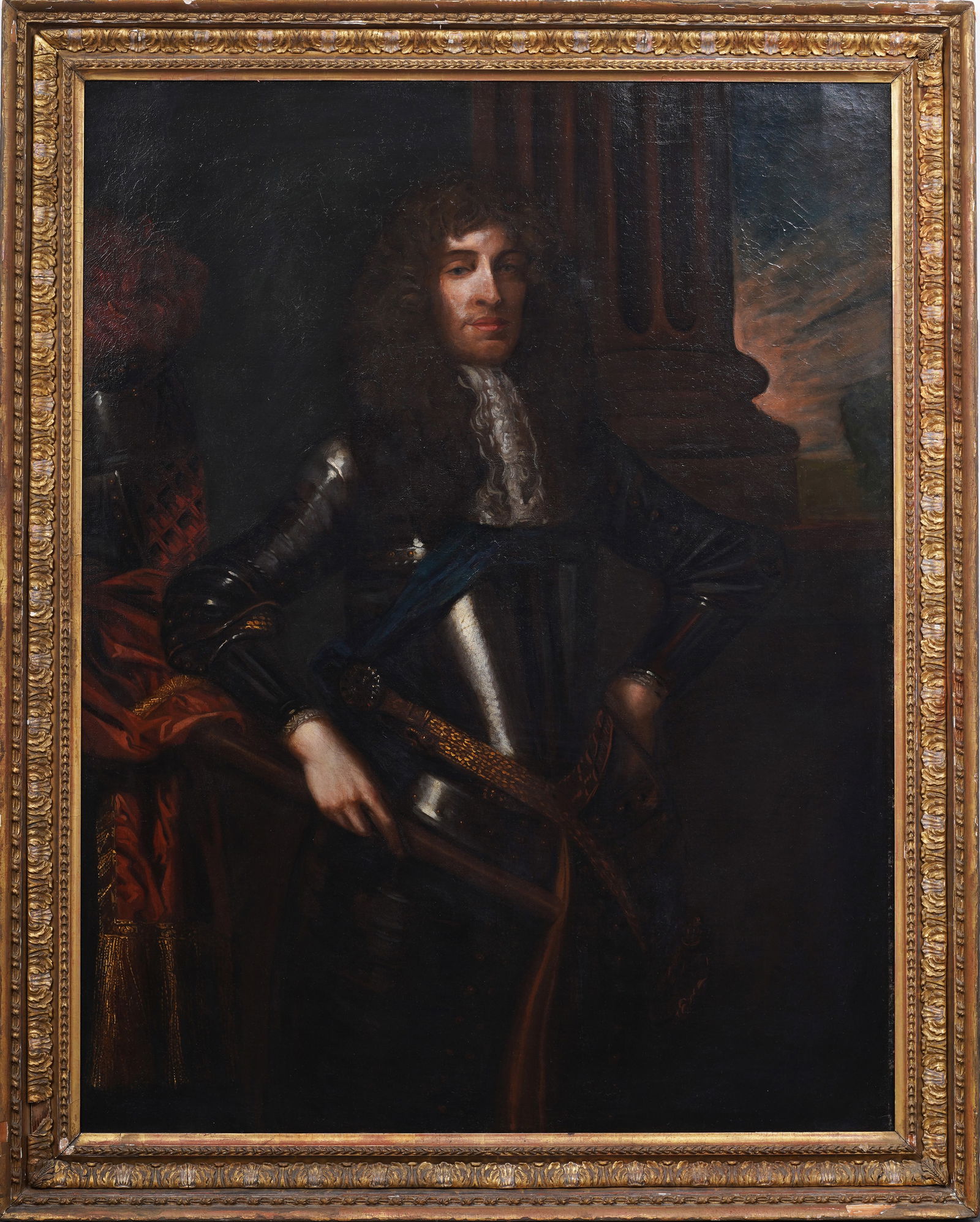 Antique European Old Master Framed Male Portrait Original Large Oil Painting 17th/18th Century (1 of 10)