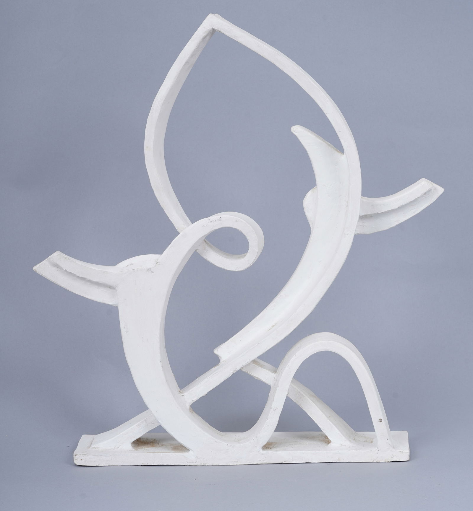 Vintage Carved Plaster Abstract Figural Sculpture (1 of 6)