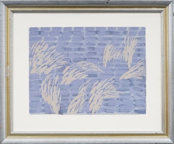 Vintage American Abstract Framed Modernist Original Painting