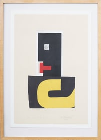 Ivan Chermayeff (1932 - 2017) Vintage Signed Limited Edition Framed Modernist Abstract Collage