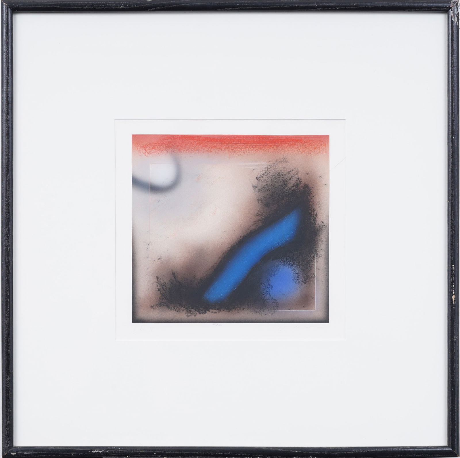 Signed Vintage American School Modernist Abstract Framed Painting (1 of 6)