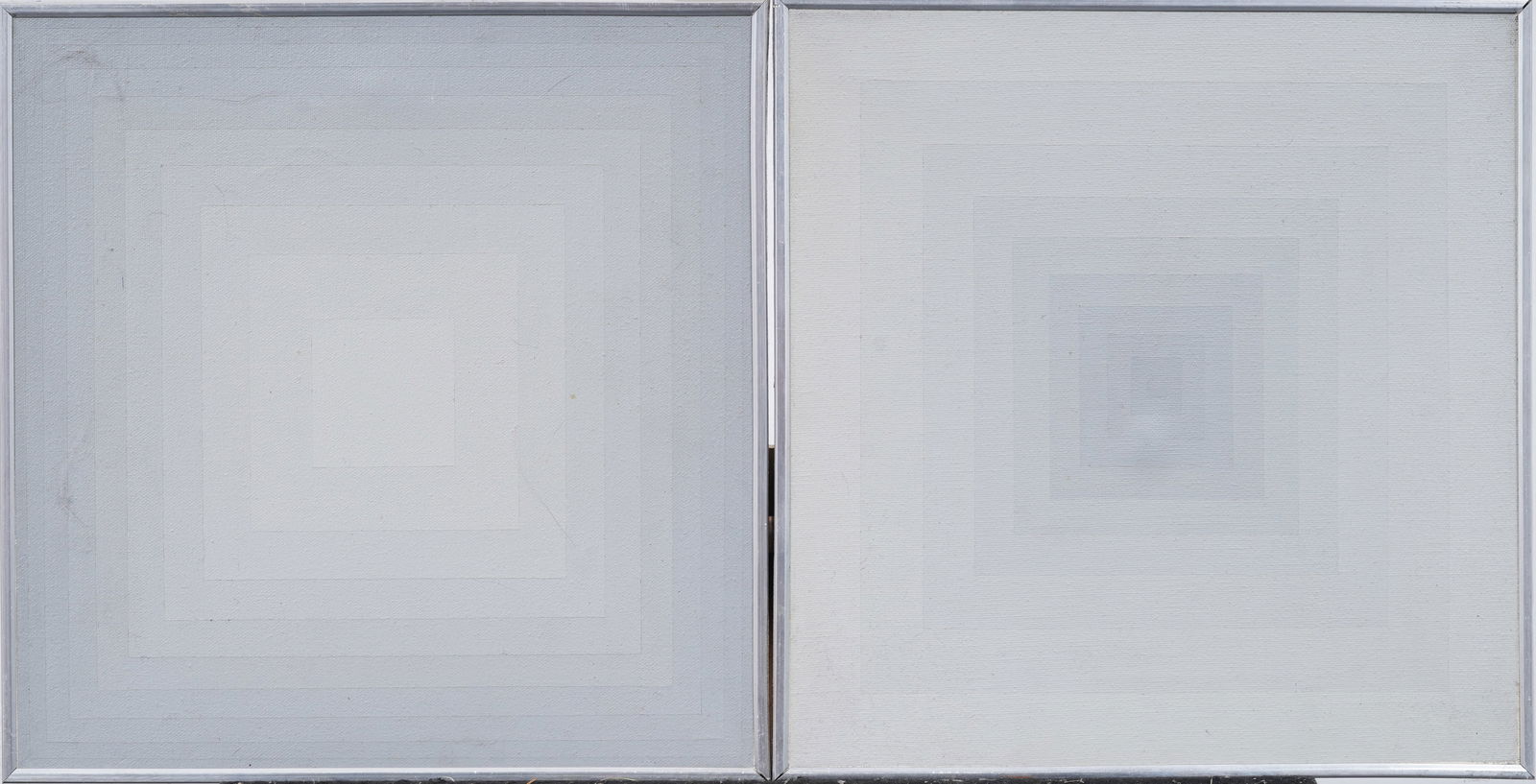 Ernst Benkert (1928 - 2010) Pair of Geometric Abstract Mid Century Modern Framed Oil Paintings (1 of 7)