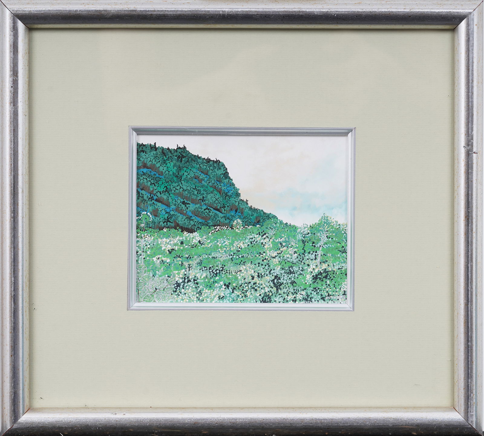 Signed Vintage American School Modernist Framed Landscape Original Oil Painting (1 of 7)