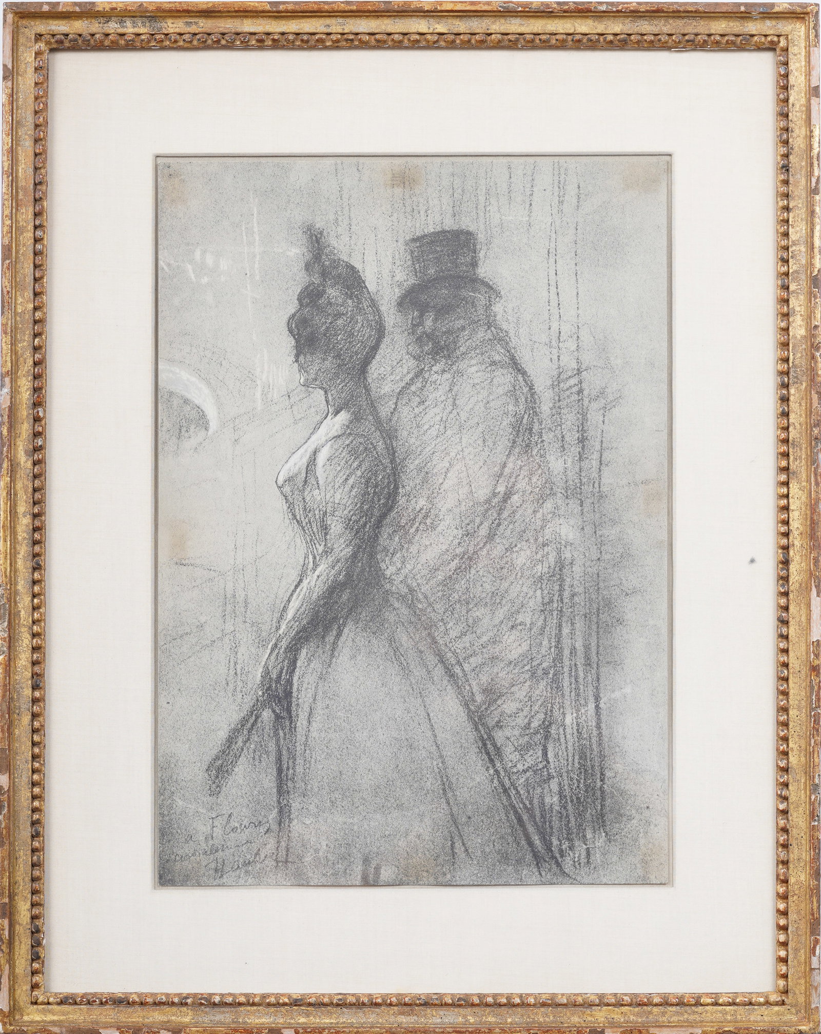Henri De Toulouse Lautrec Antique Lithograph, titled "After The Opera" Nicely Framed (1 of 7)