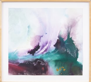 Bernyce Alpert Winick (1922 - 2022) Vintage American School Modernist Abstract Framed Painting
