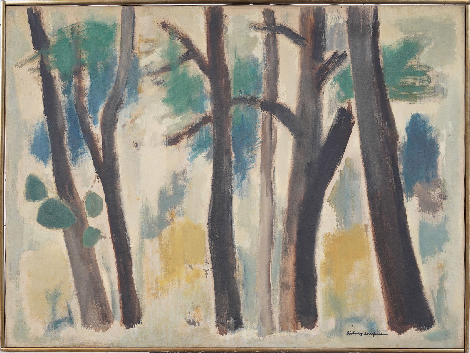 Sidney Laufman (1891 - 1985) Large Important Exhibited Modernist Landscape Original Oil Painting (1 of 11)