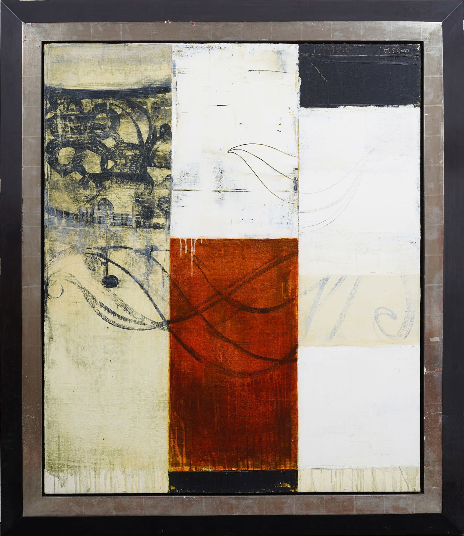 Vintage American School Framed Abstract Expressionist Original Oil Painting Chase Gallery Boston (1 of 9)