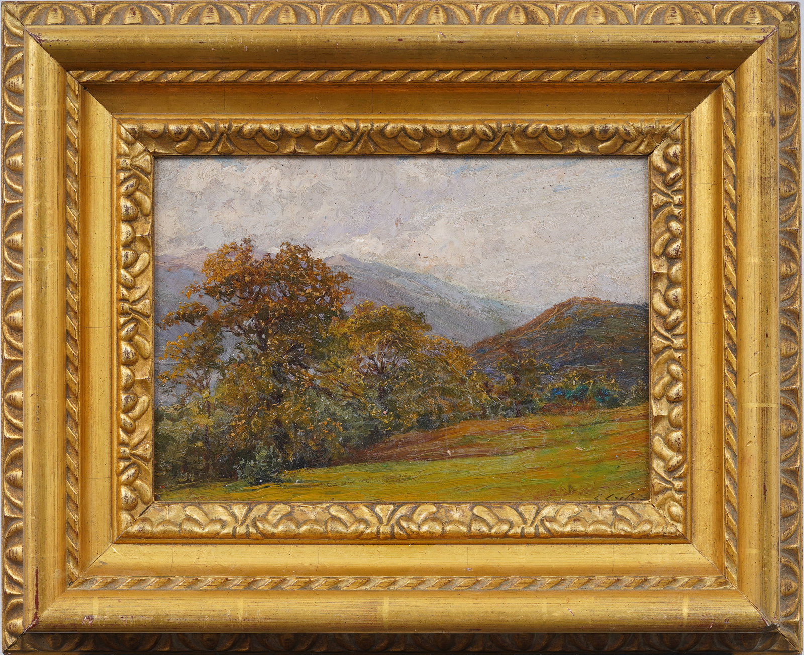 Signed Antique American Hudson River Upstate Mountain Landscape Framed Original Oil Painting (1 of 6)