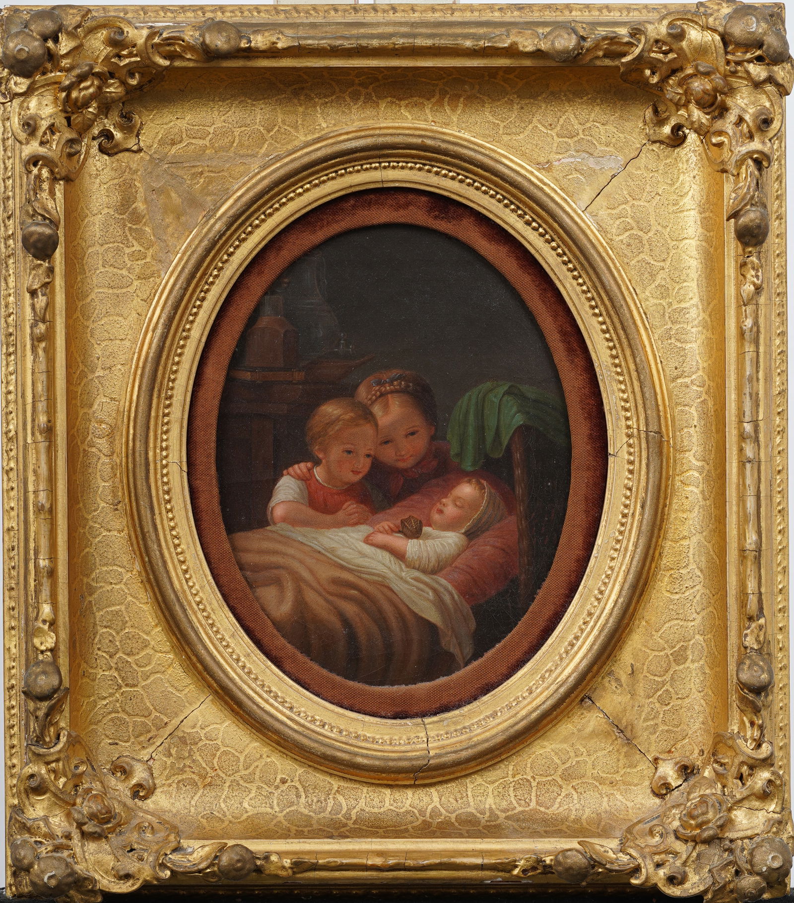 ATTR Johann Georg Meyer von Bremen (1813-1886) Antique European Realist Portrait Painting (1 of 6)
