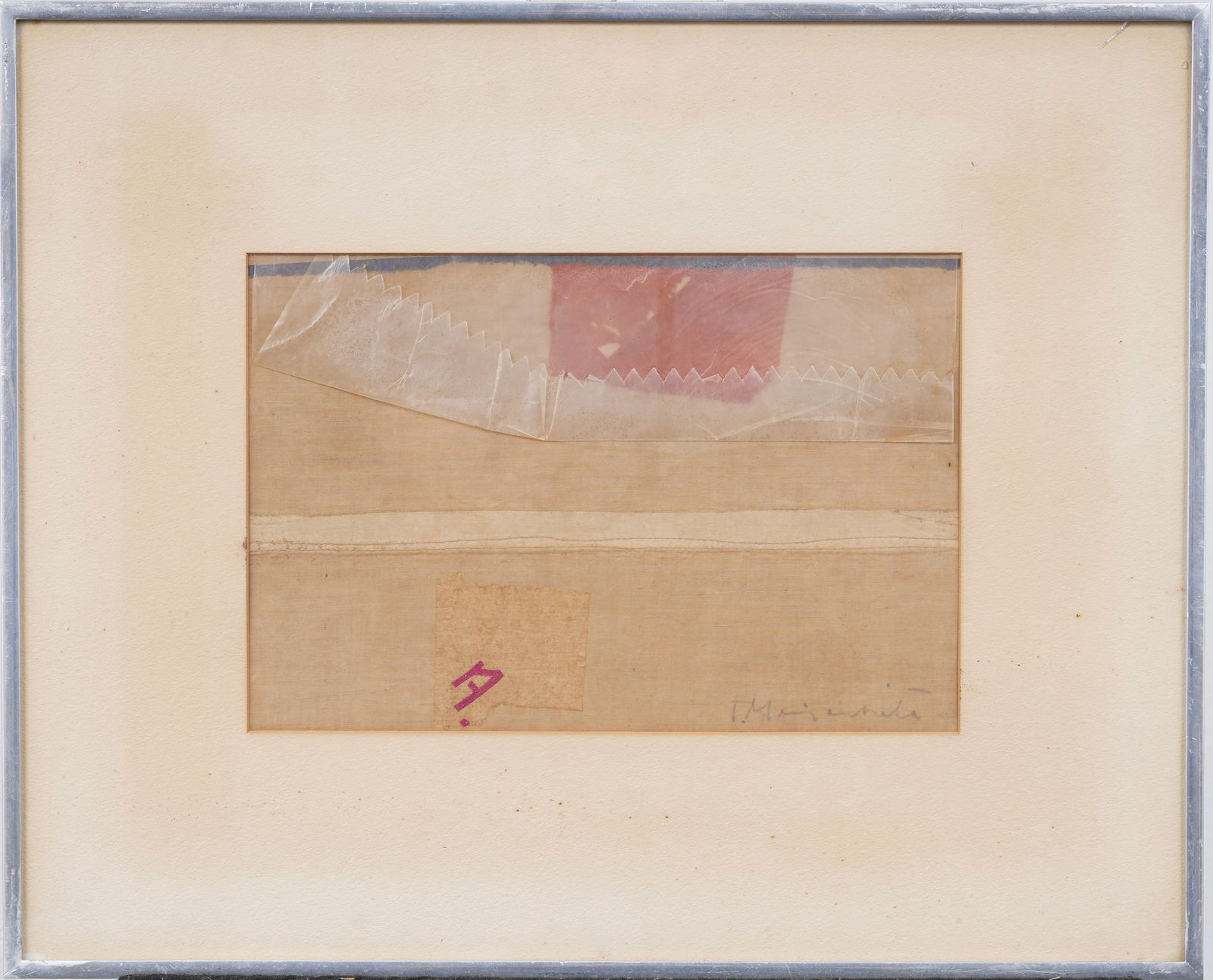 Tadashi Miyashita (1922 - 1979) Vintage Japanese American Modernist Mixed Media Abstract Collage (1 of 7)