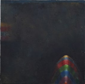 Large Elizabeth Shire Vintage American School Modernist Abstract Oil Painting