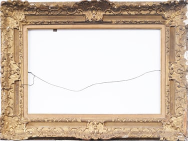 Fancy Antique European Giltwood Oil Painting Frame