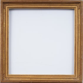 Vintage American Fluted Cove Giltwood Oil Painting Frame Fits 25 by 25 Art