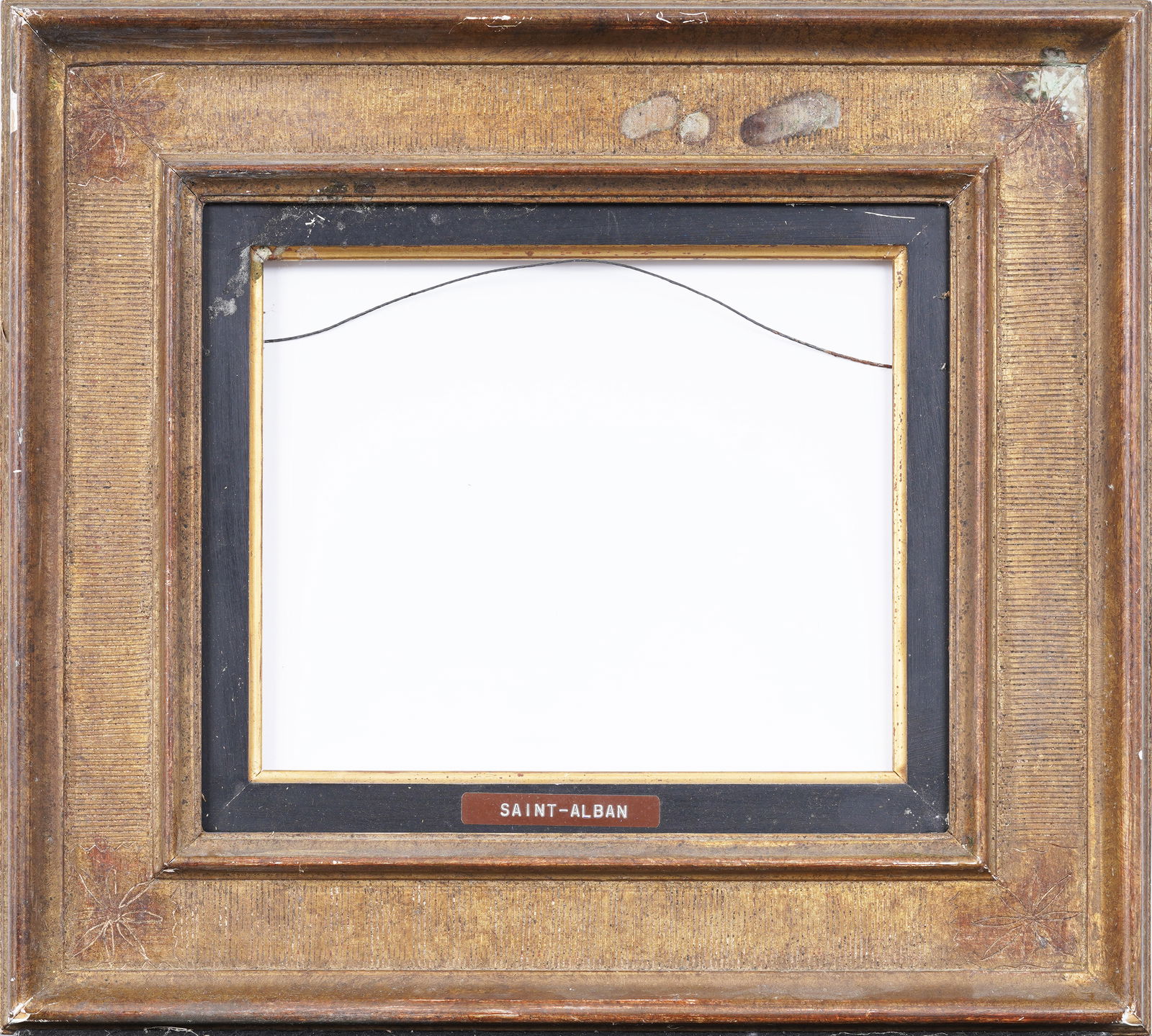 Antique French Modernist Oil Painting Frame Fits 8 by 10: Antique French modernist oil painting frame. Measuring: 16 by 18 inches overall, 8.75 by 10.75 rabet, and 8 by 10 sight.Please see all images for condition. Size is measured and written on the back of