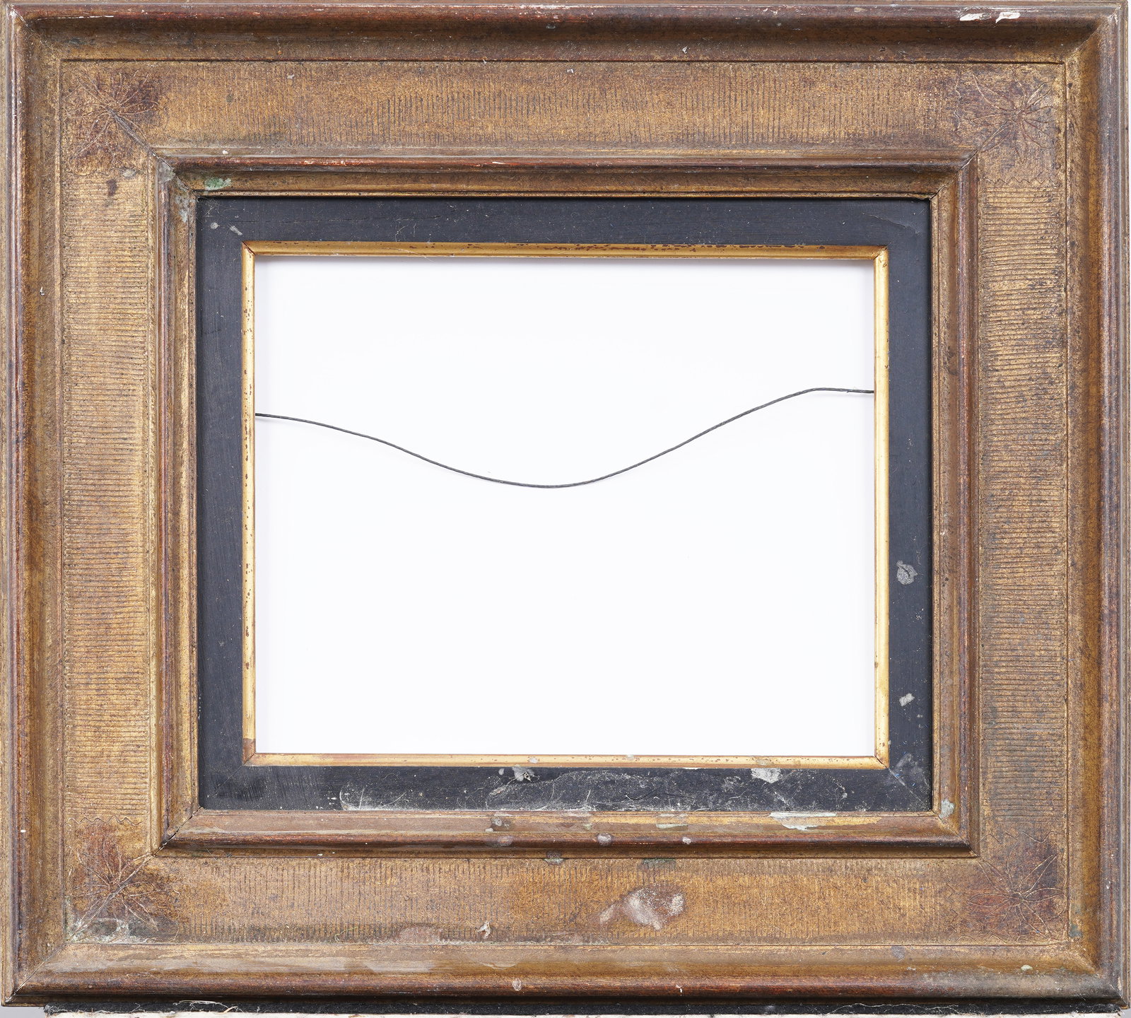 Antique French Modernist Oil Painting Frame Fits 8 by 10: Antique French modernist oil painting frame. Measuring: 16 by 18 inches overall, 8.75 by 10.75 rabet, and 8 by 10 sight. Please see all images for condition. Size is measured and written on the back o