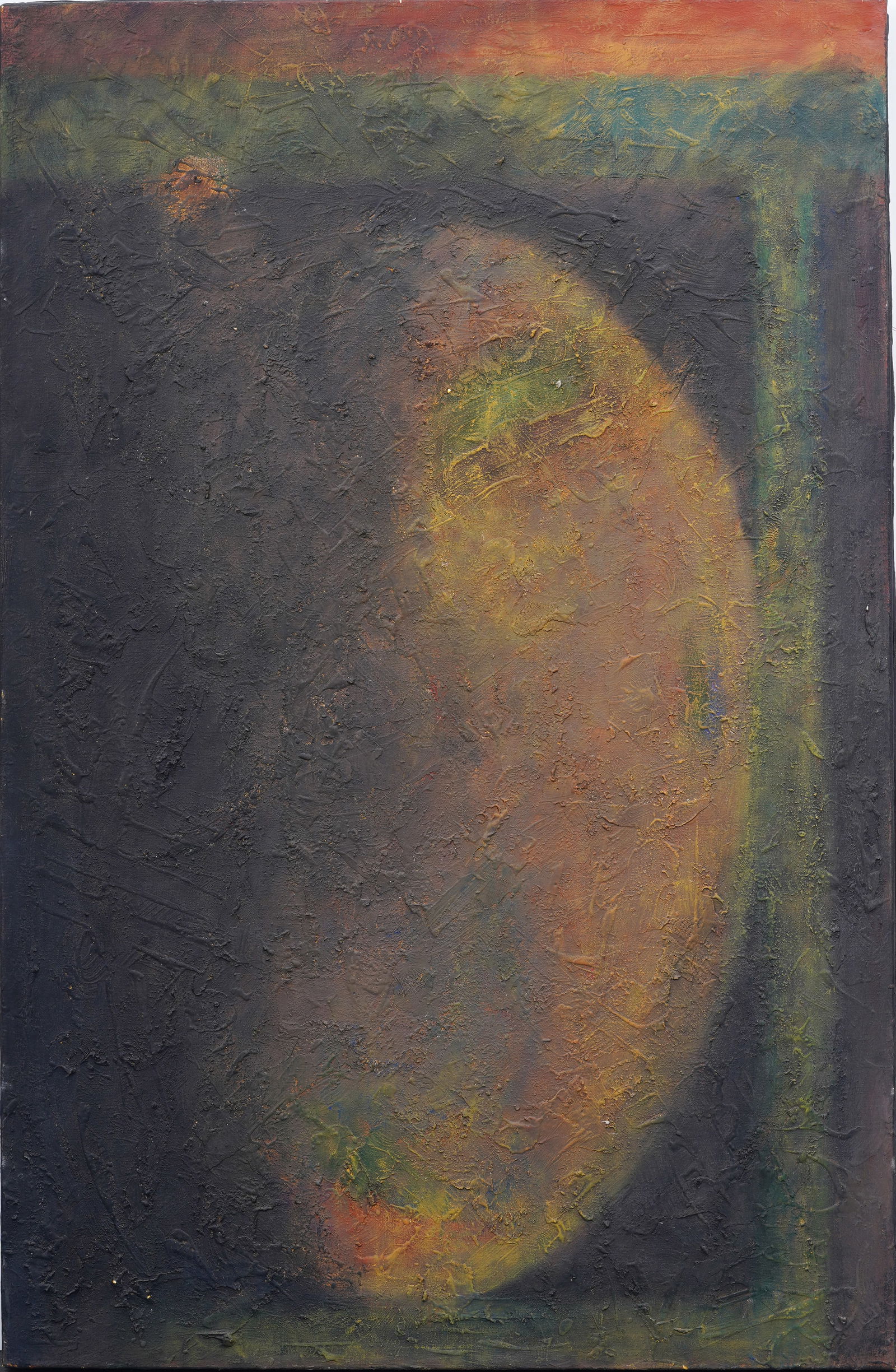 Elizabeth Shire Vintage American Modernist Abstract LARGE Signed Original Oil Painting Provincetown (1 of 5)