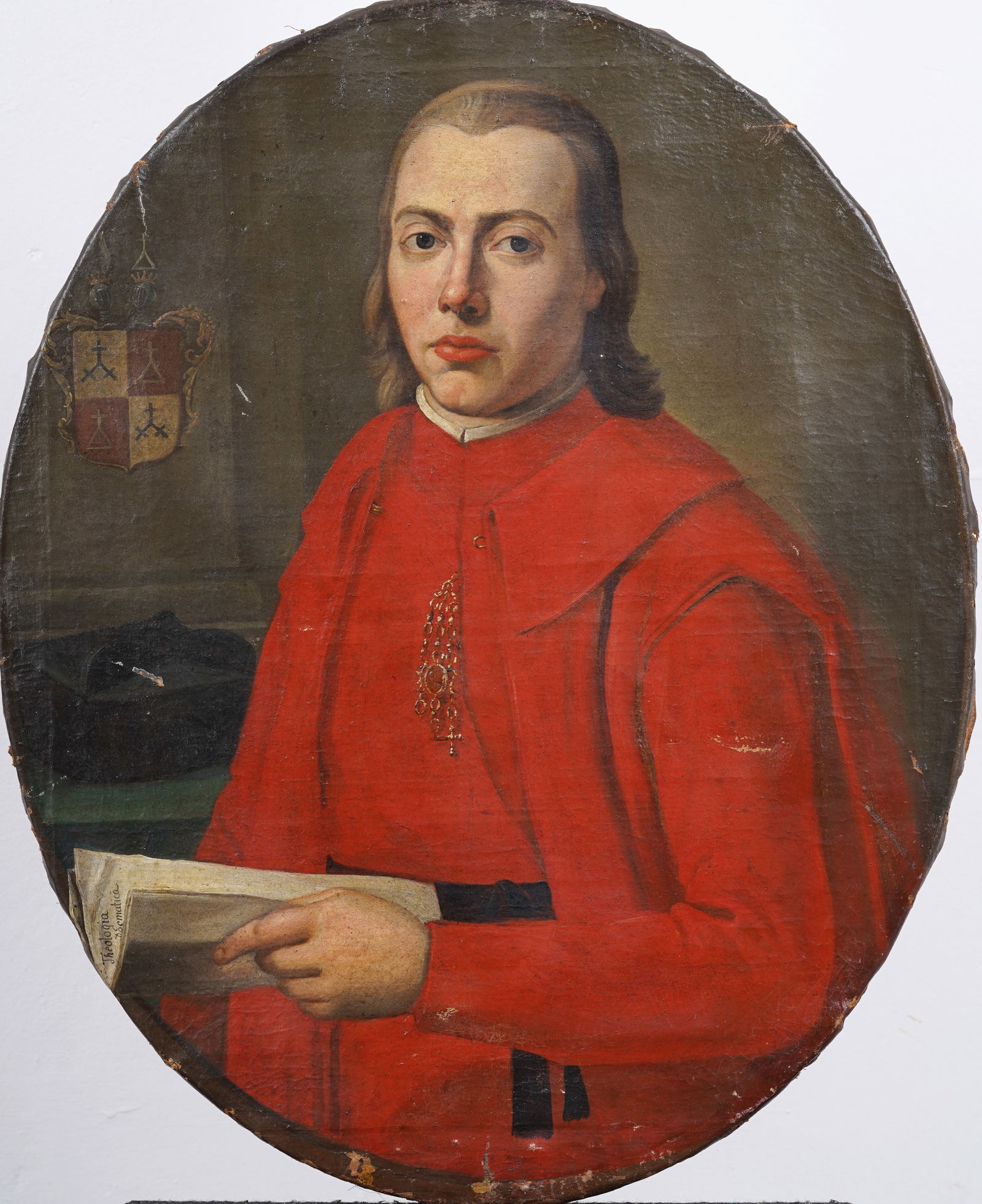 Antique Signed Italian Religious Old Master Male Portrait Large Original Fine Oil Painting (1 of 10)