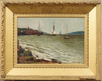 Bayard Henry Tyler (1855 - 1931) Antique American Hudson River School 1888 Original Oil Painting