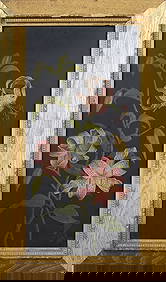 Antique American Realist Original Framed Flower Still Life Monogrammed Oil Painting Christie's Prov (1 of 9)