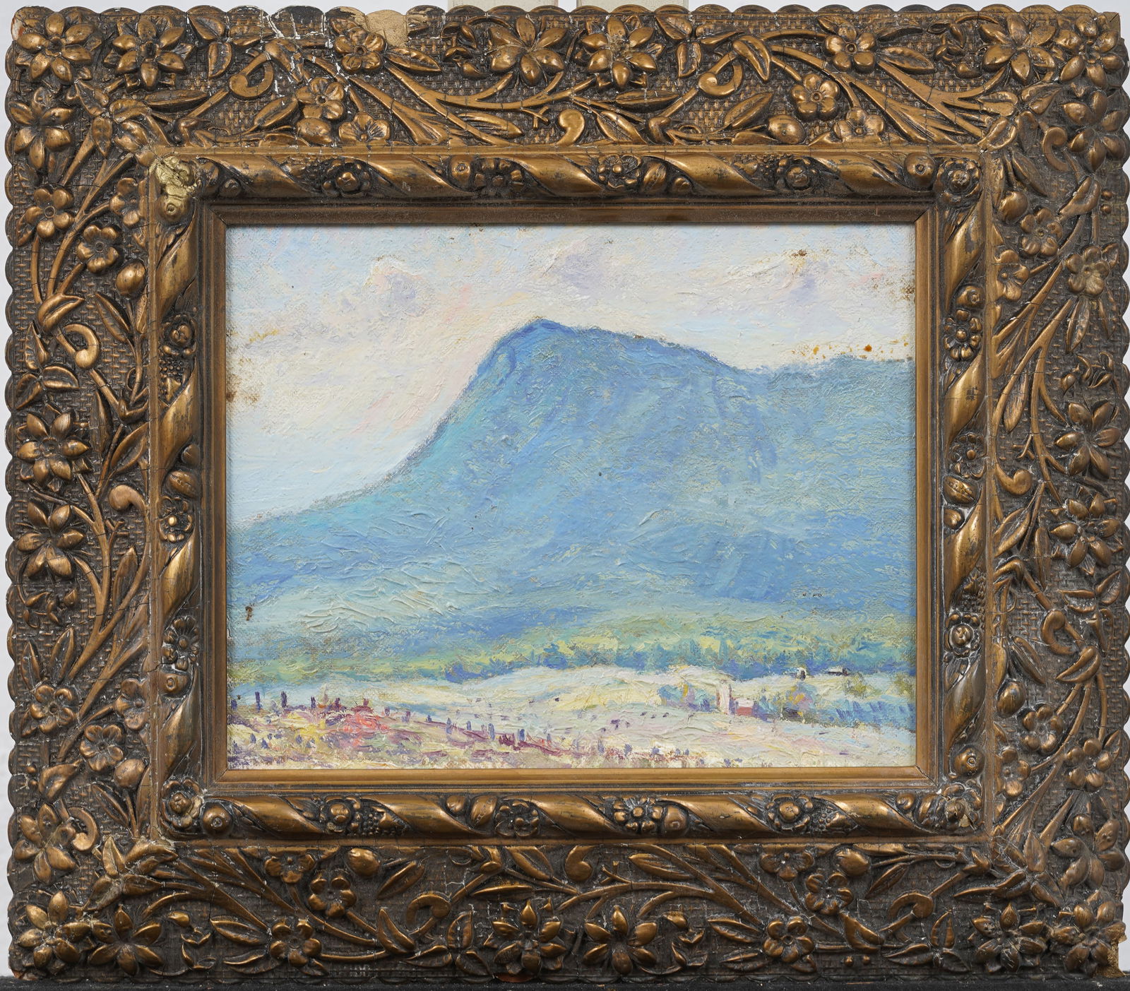 Antique American Impressionist Framed Mountain Landscape Original Oil Painting (1 of 5)