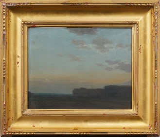Lawrence Mazzanovich (1871-1959) Antique American Tryon North Carolina Sunset Oil Painting