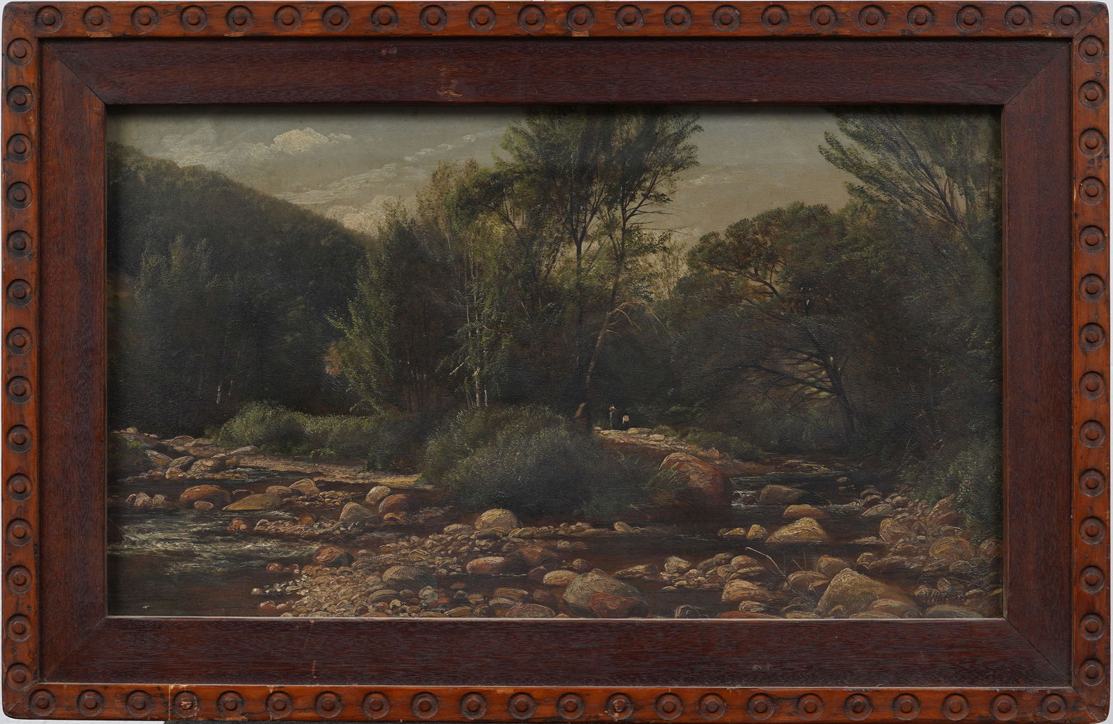 George William Whitaker (1841-1916) Antique American Forest Interior Hudson River School Painting (1 of 8)