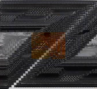 Edgar Martin Keller (1868-1932) Antique American Winter Cityscape Ashcan California Oil Painting: Antique American ashcan school cityscape oil painting. Oil on canvas. Signed. Framed. Measuring: 19 by 20 inches overall,