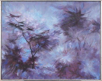 Elizabeth P. Walsh Vintage American Southwest Signed Original Abstract Landscape Oil Painting