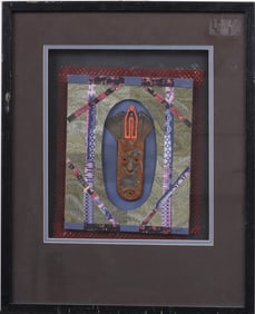 Vintage Signed Exhibited American Original Provincetown Mixed Media Assemblage