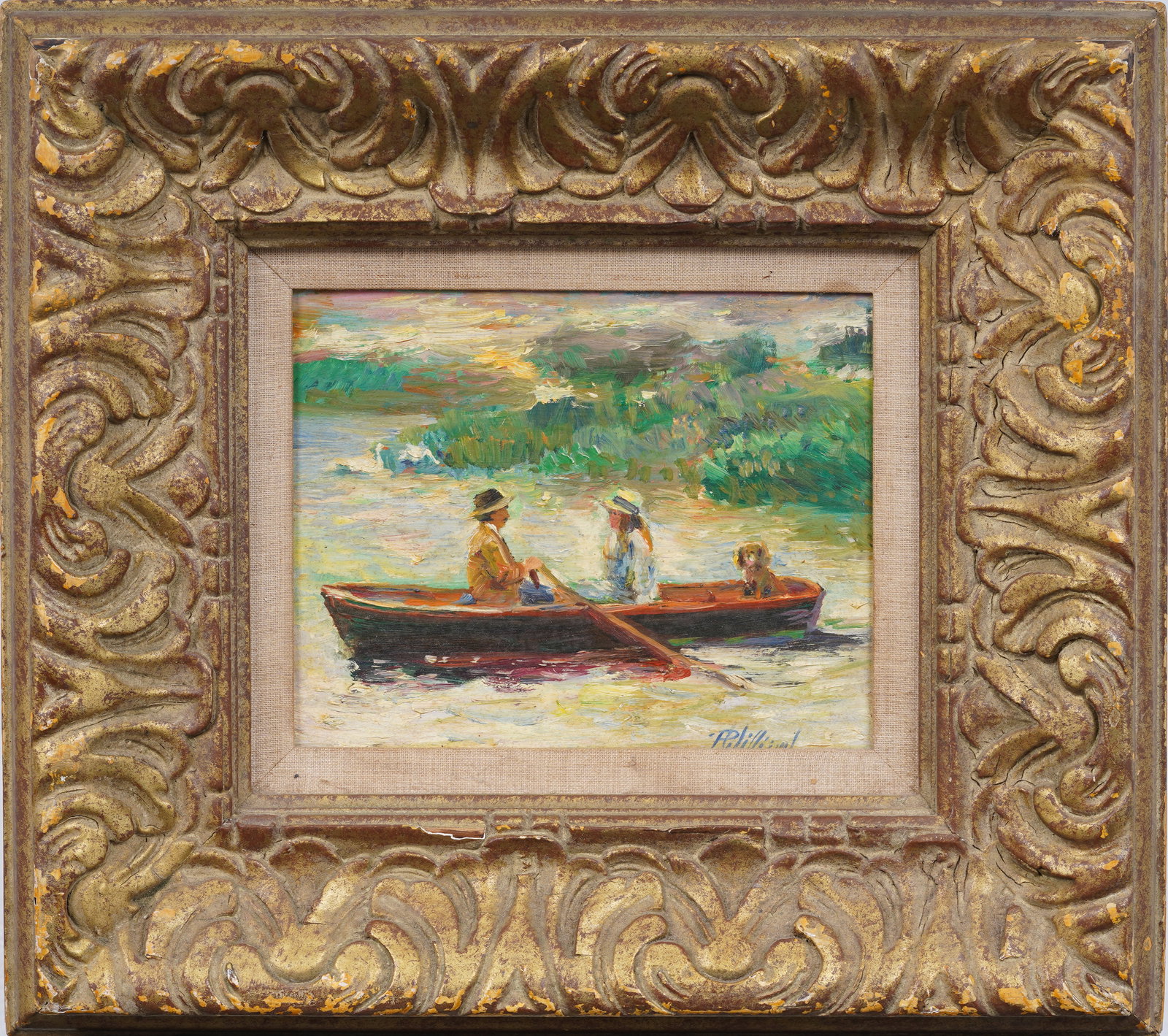 Paul Alan Williams (1934 - 2013) Signed Vintage Connecticut Impressionist Boat Scene Oil Painting (1 of 6)