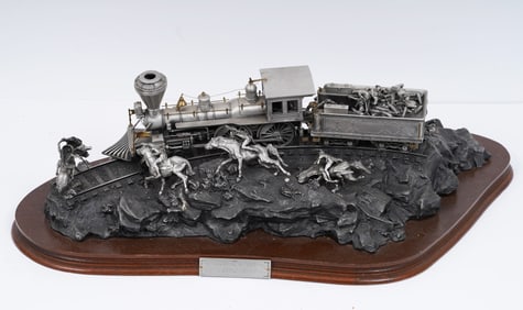 Michael Boyett (1943 - 2015) Signed 1988 "Attack on the Iron Horse" Limited Edition Western Train