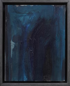 Vintage  French Modernist Abstract Expressionist Framed Oil Painting