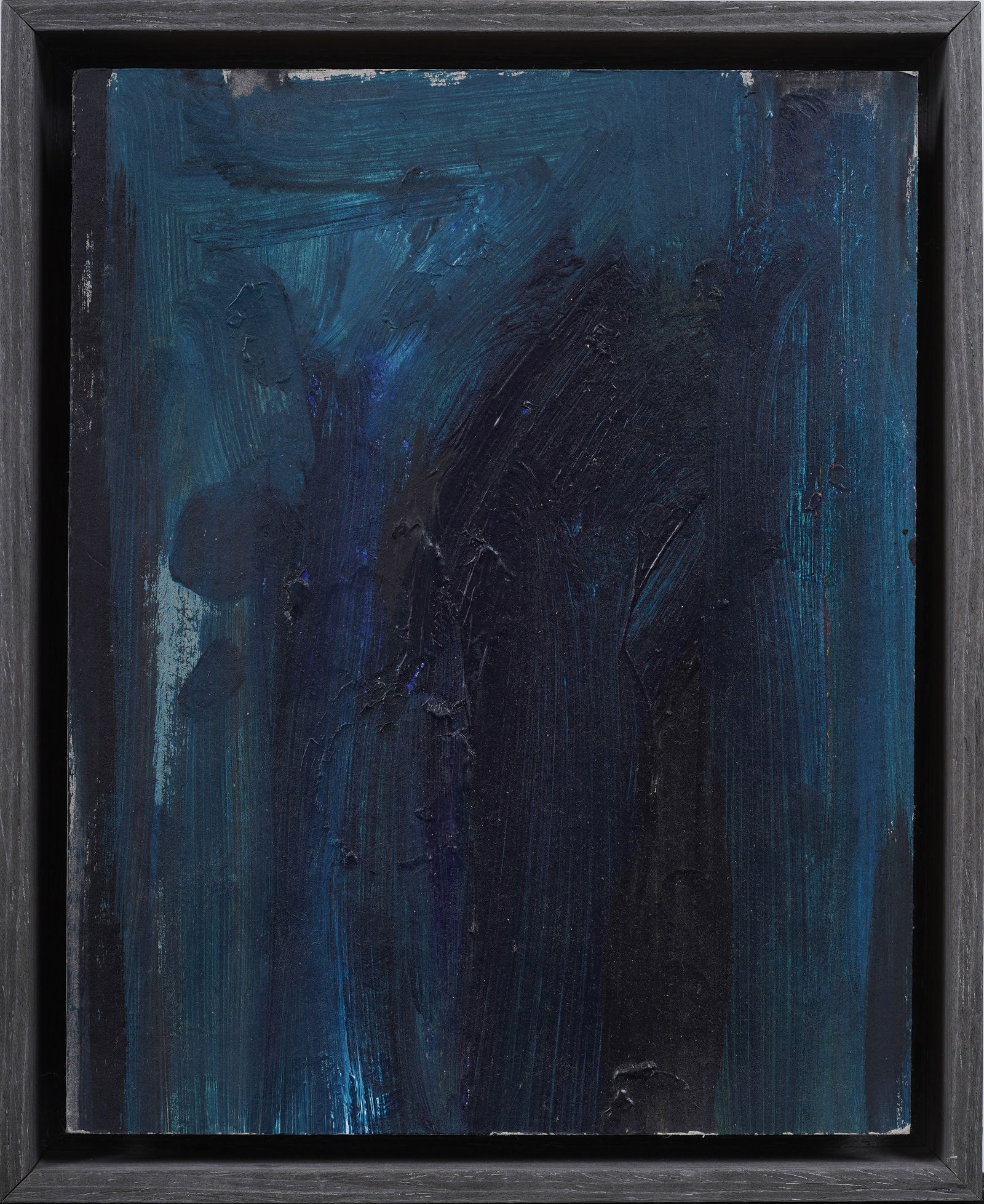 Vintage  French Modernist Abstract Expressionist Framed Oil Painting (1 of 4)