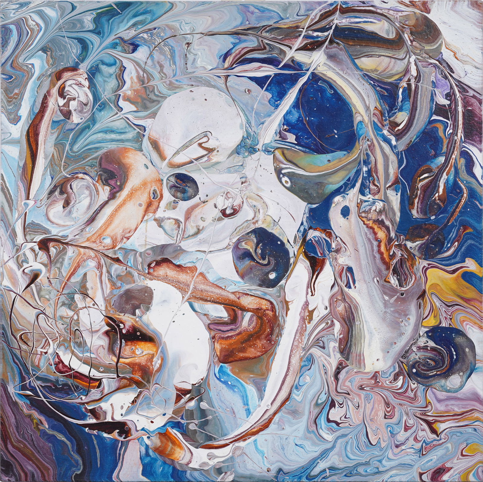 Shirley Bach Signed Vintage American Large Abstract Expressionist Original Oil Painting (1 of 6)