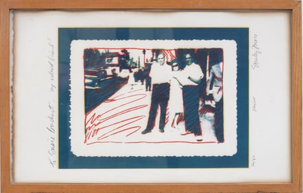 Vintage Signed American  School Modernist Original Limited Edition Print