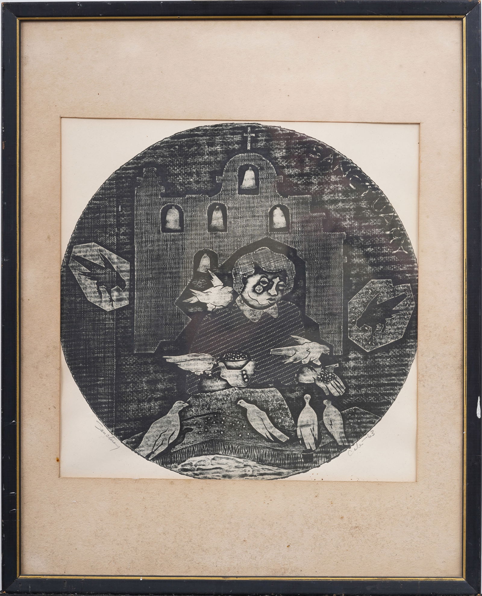 Vintage American Modernist Interior Scene Framed Print (1 of 6)