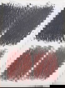 Vintage American Abstract Expressionist Signed Mid Century Modern Large Original Painting