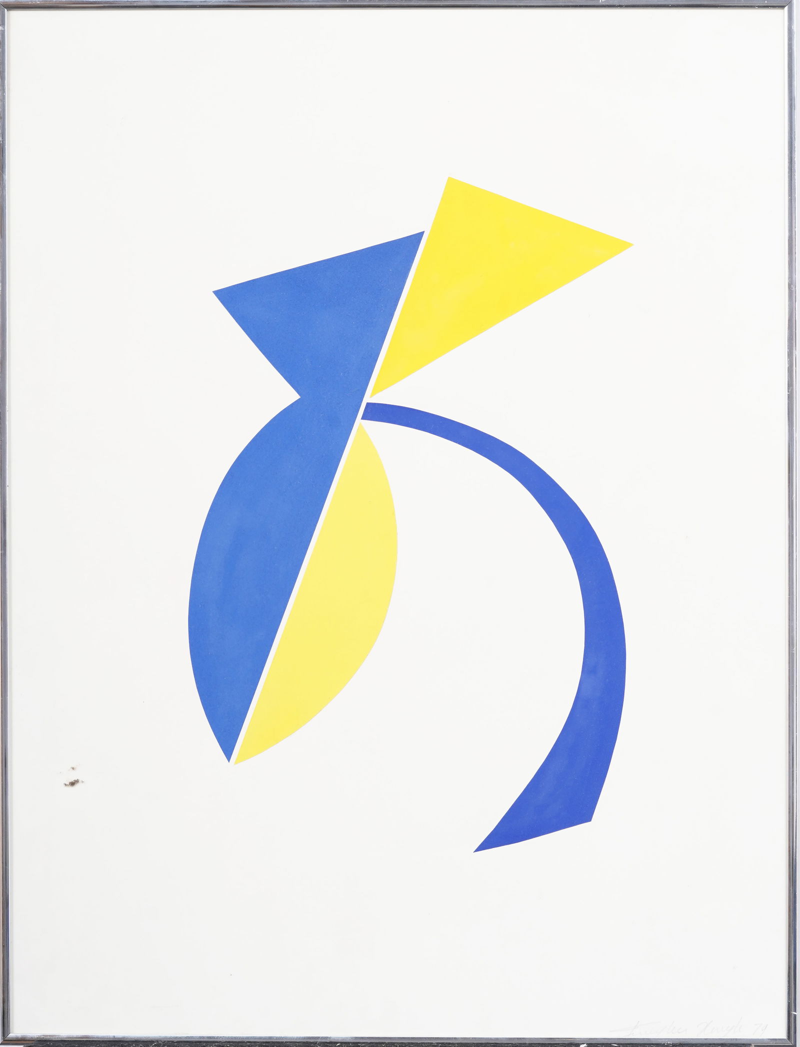 Vintage American School Minimalist Mixed Media Abstract (1 of 4)