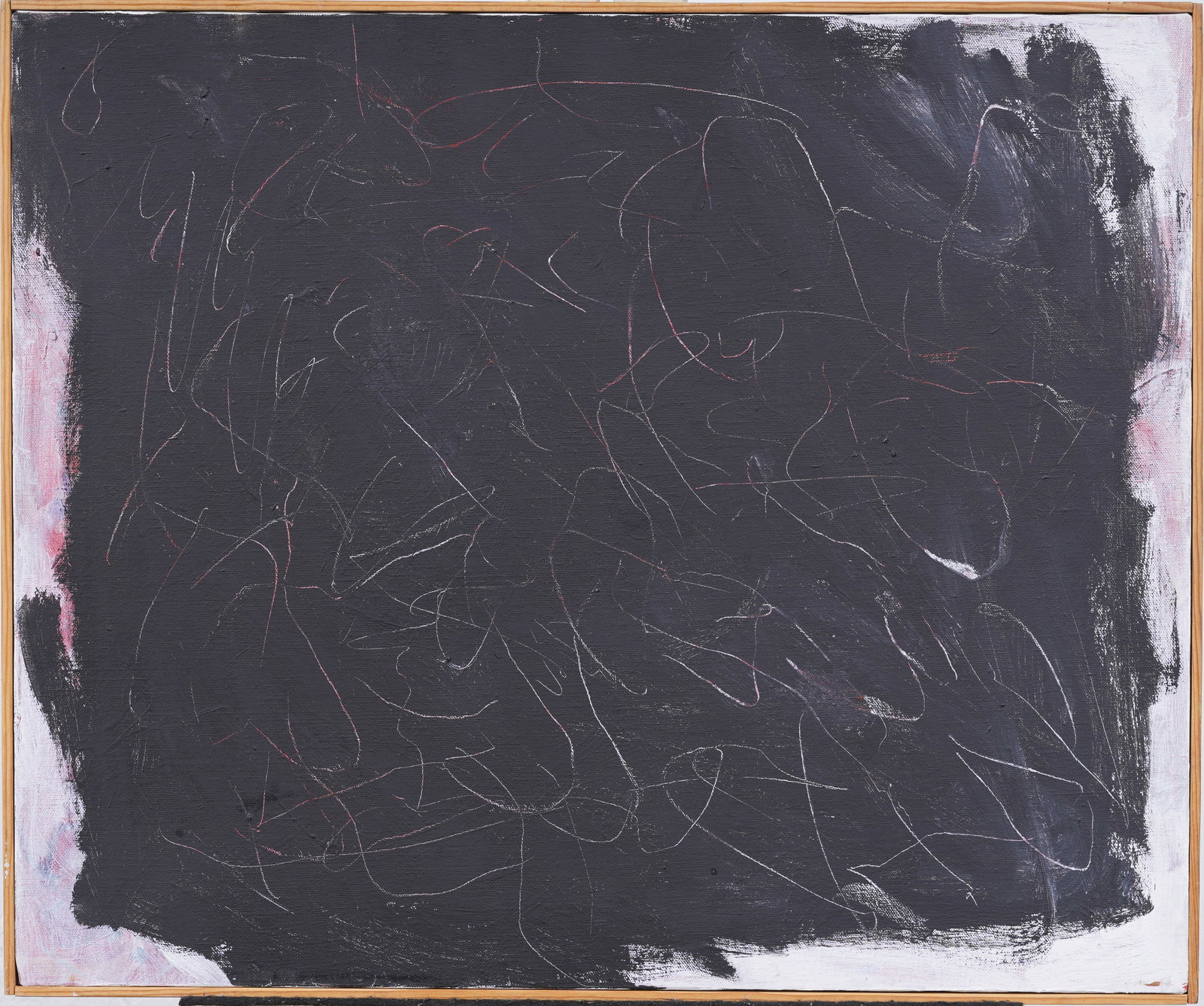 ATTR David William Simpson (B. 1928) Vintage American Abstract Expressionist Large Oil Painting (1 of 4)