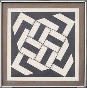 RAYO, OMAR (Columbian, b. 1928): Modern lithograph. "Nitibus." Pencil Signed Print Modern Art